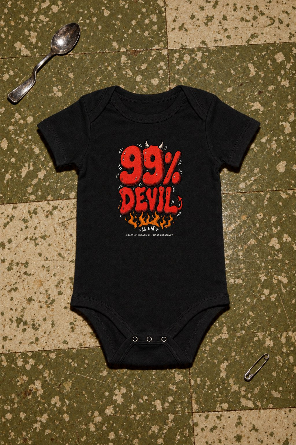 99% DEVIL onesie Black photo