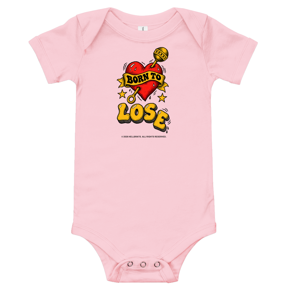 BORN TO LOSE onesie Pink