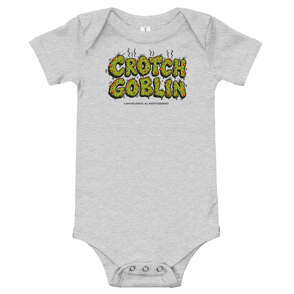 CROTCH GOBLIN onesie Athletic Heather