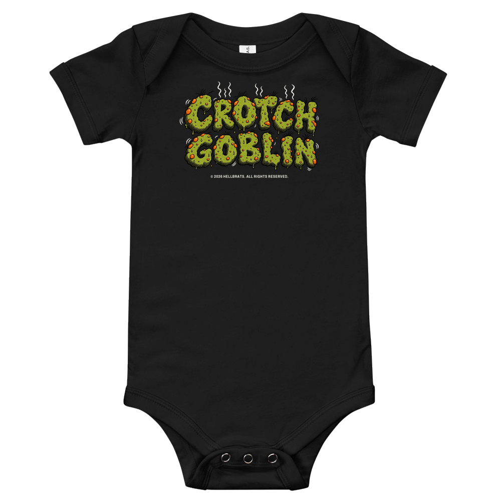 CROTCH GOBLIN onesie Black