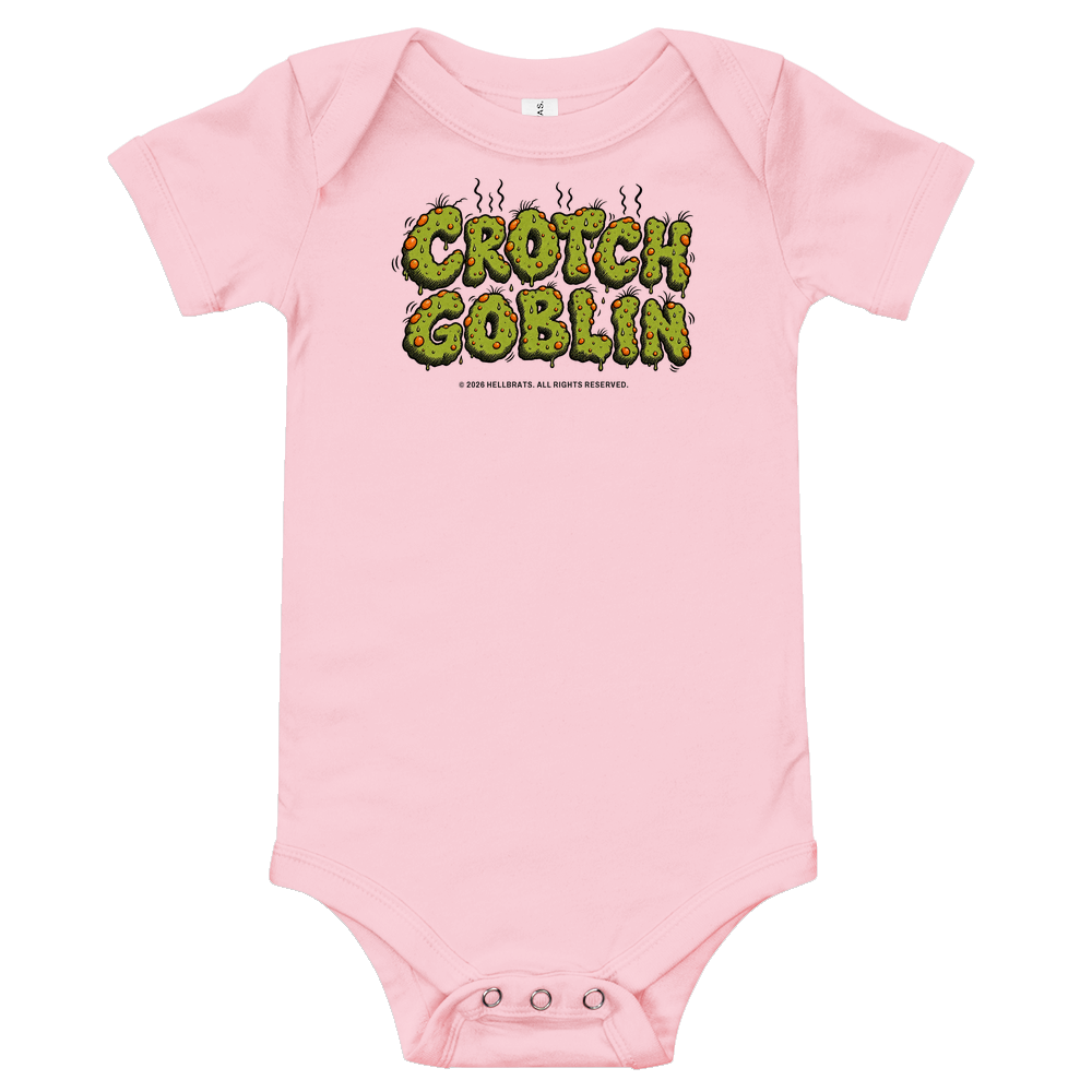 CROTCH GOBLIN onesie Pink