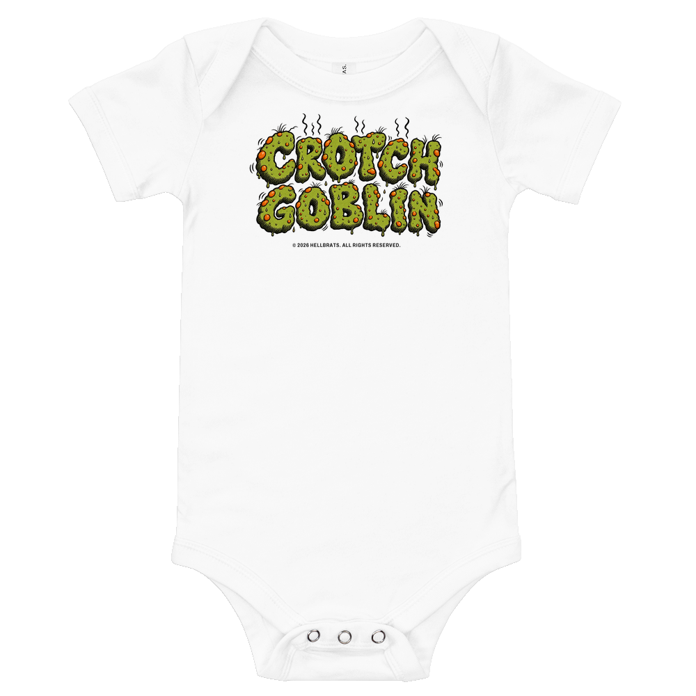 CROTCH GOBLIN onesie White