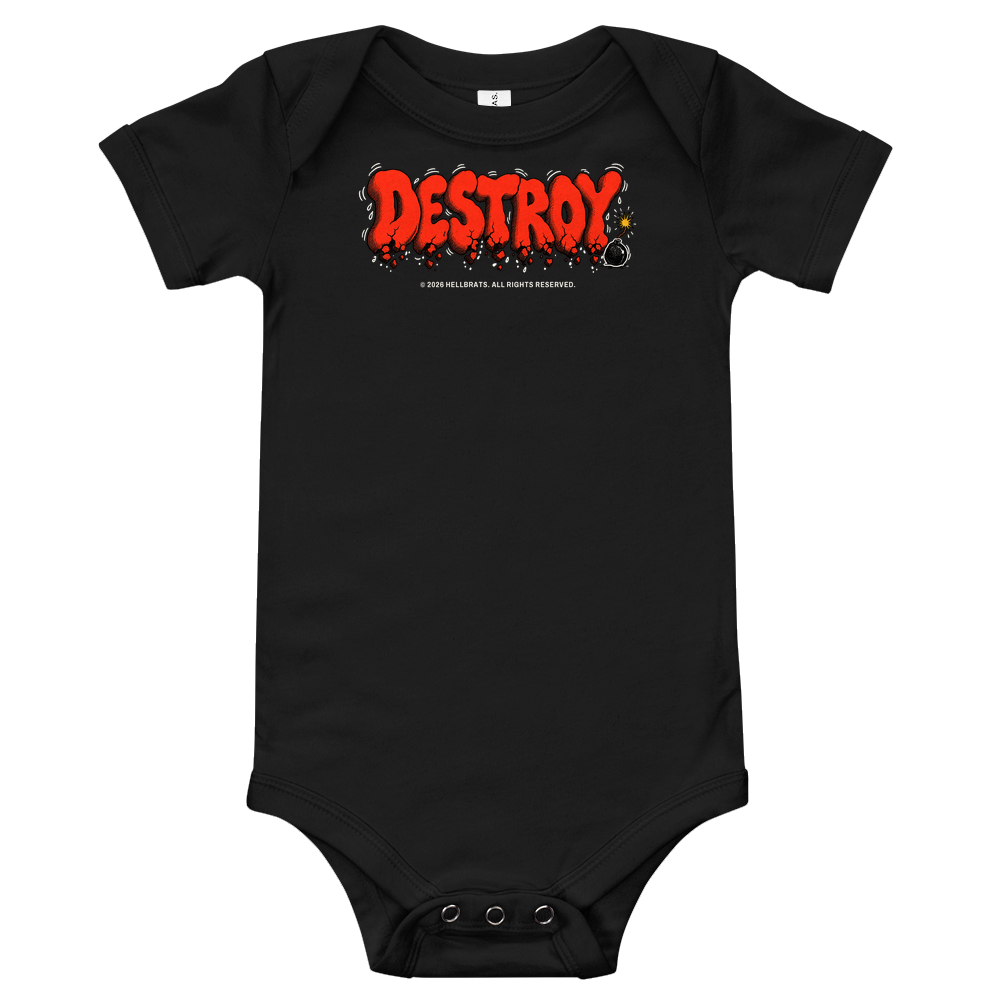 DESTROY onesie Black