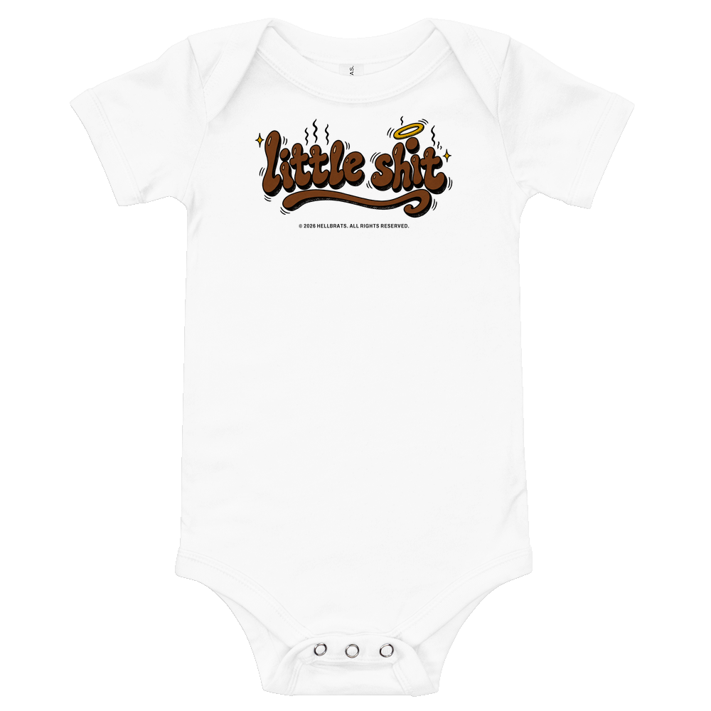 little shit onesie White