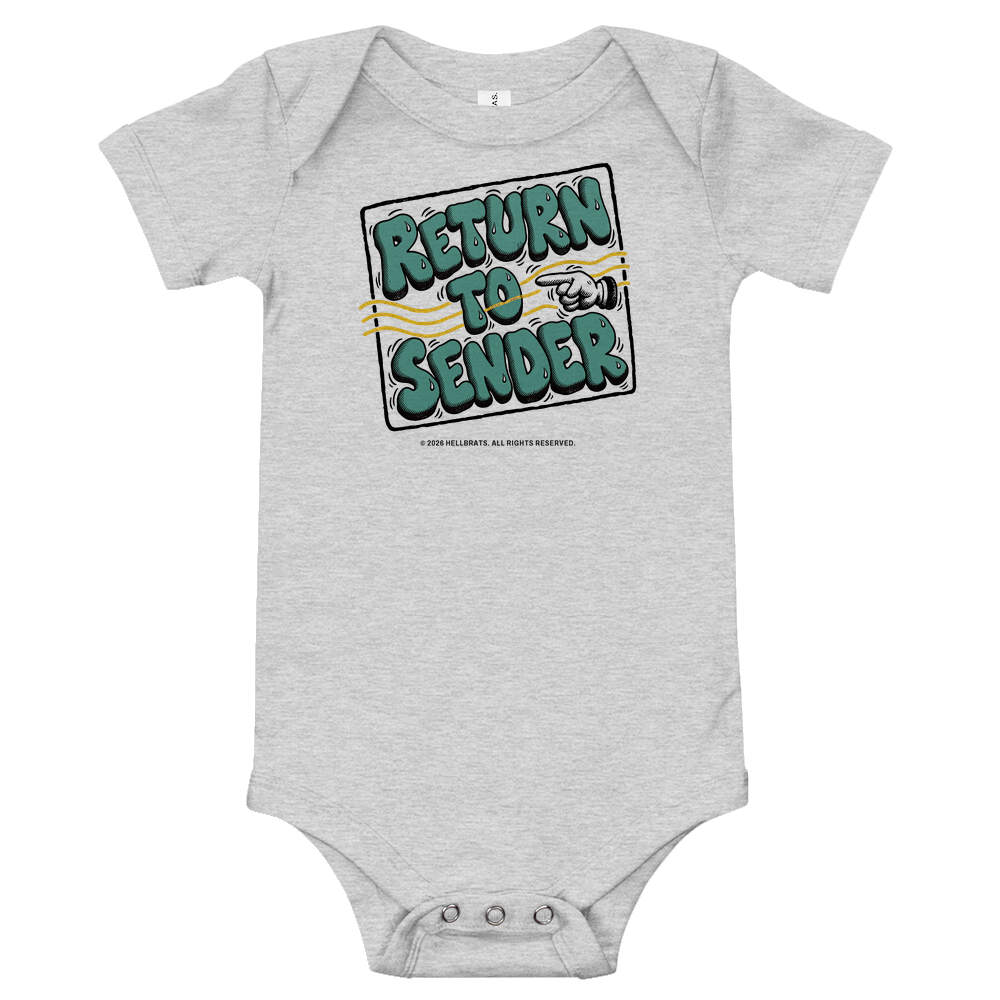 RETURN TO SENDER onesie Athletic Heather
