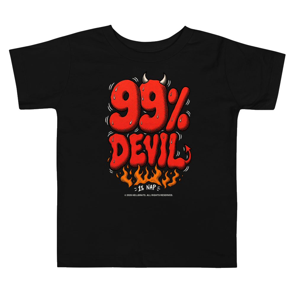 99% DEVIL toddler tee Black