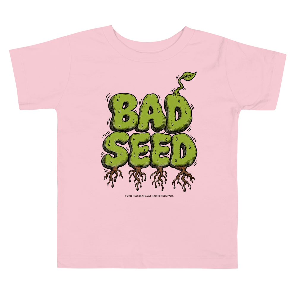 BAD SEED toddler tee Pink