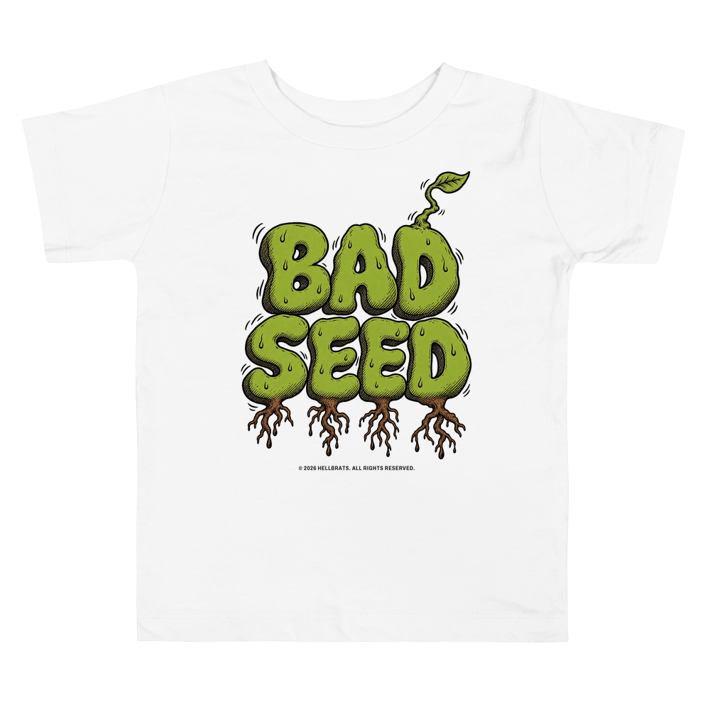 BAD SEED toddler tee White