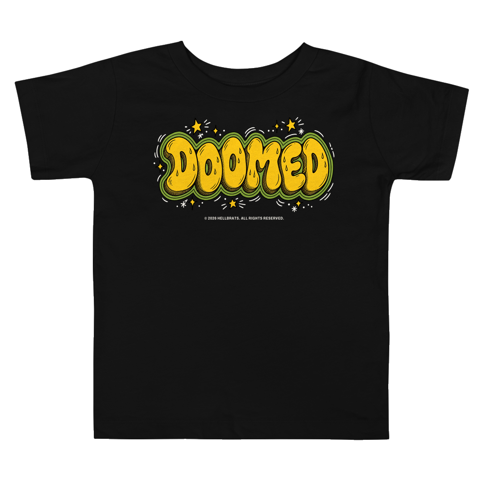 DOOMED toddler tee Black