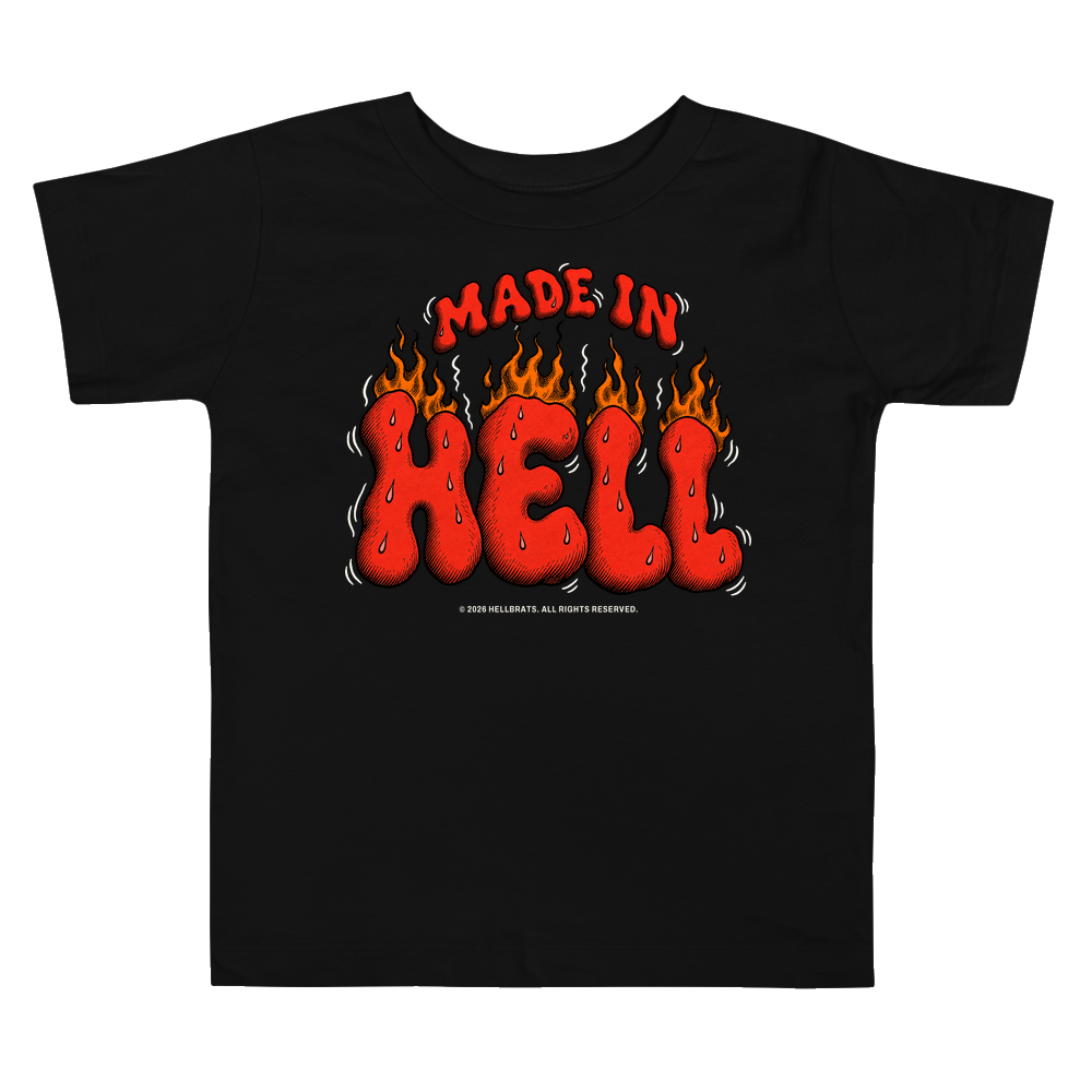 MADE IN HELL toddler tee Black