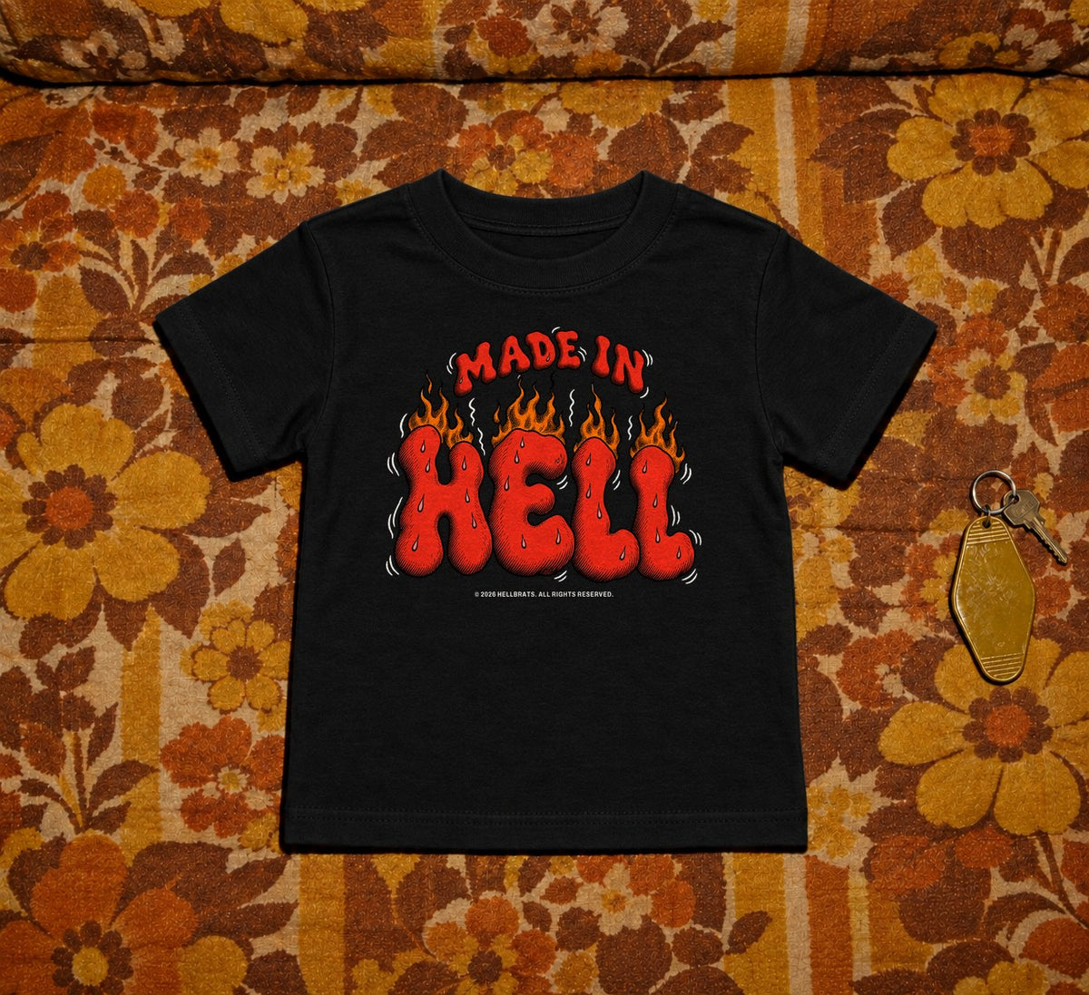 MADE IN HELL toddler tee Black photo