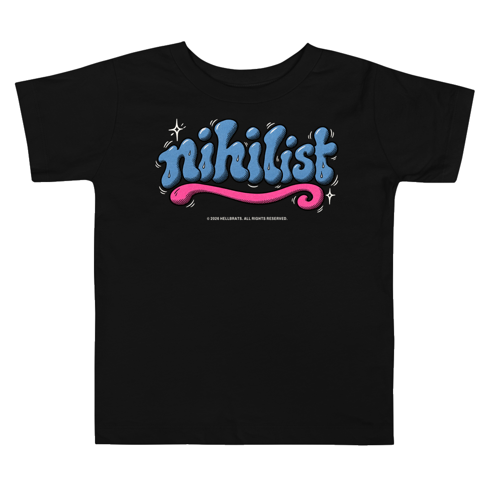 nihilist toddler tee Black