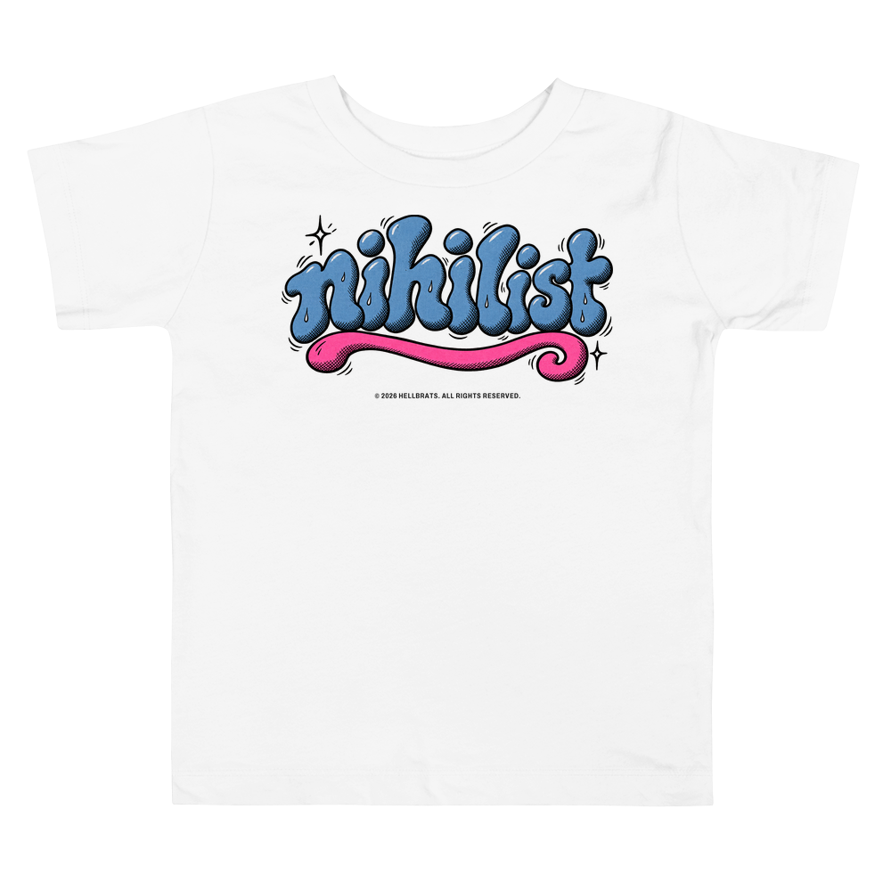 nihilist toddler tee White