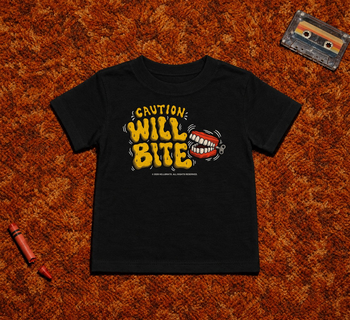 WILL BITE toddler tee Black photo